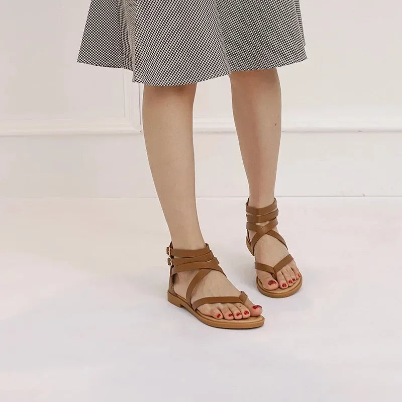 CEYANEAO Fashion Casual Flat Rome Sandals Women Shoes Woman Summer