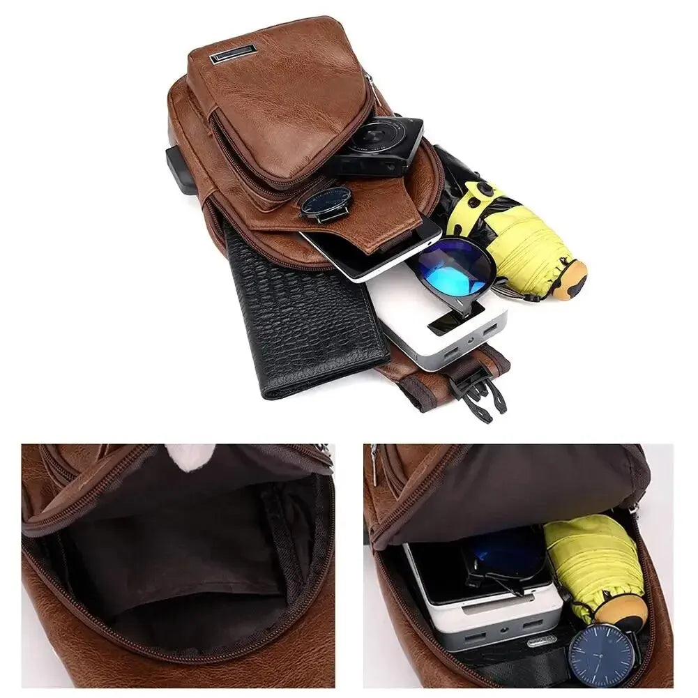 Simple and Fashionable Casual Solid Color PU Multifunctional USB