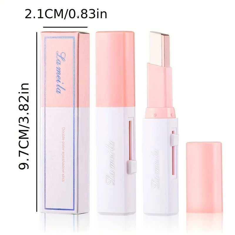Two Color Gradient Eye Shadow Stick Three Dimensional Natural Without