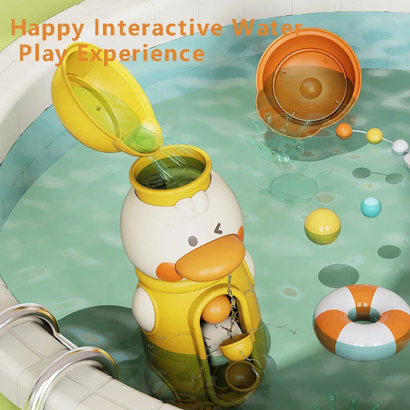 Summer Play water Toys Baby Shower Cute Duck/Elephant Water Cart