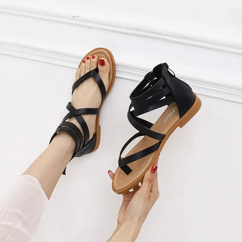 CEYANEAO Fashion Casual Flat Rome Sandals Women Shoes Woman Summer
