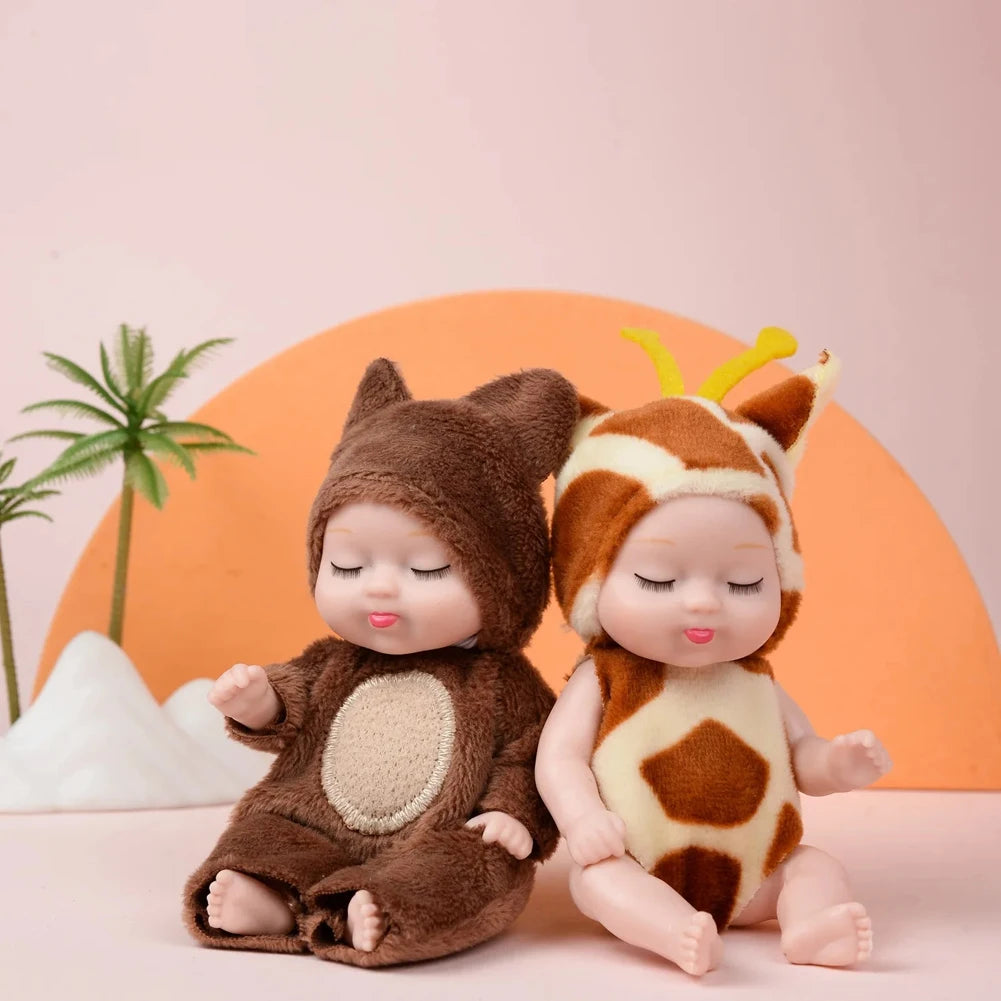 6Pcs Reborn Doll Kit Toy Simulation Princess Dolls Toy Mini Cute