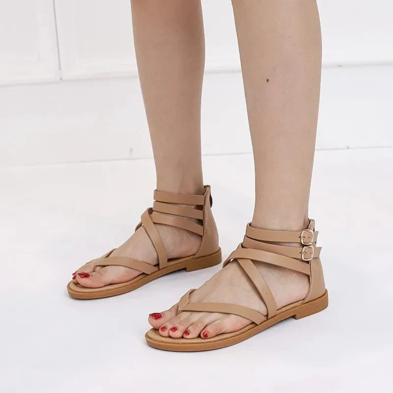 CEYANEAO Fashion Casual Flat Rome Sandals Women Shoes Woman Summer