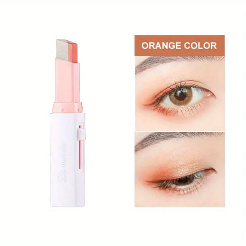 Two Color Gradient Eye Shadow Stick Three Dimensional Natural Without