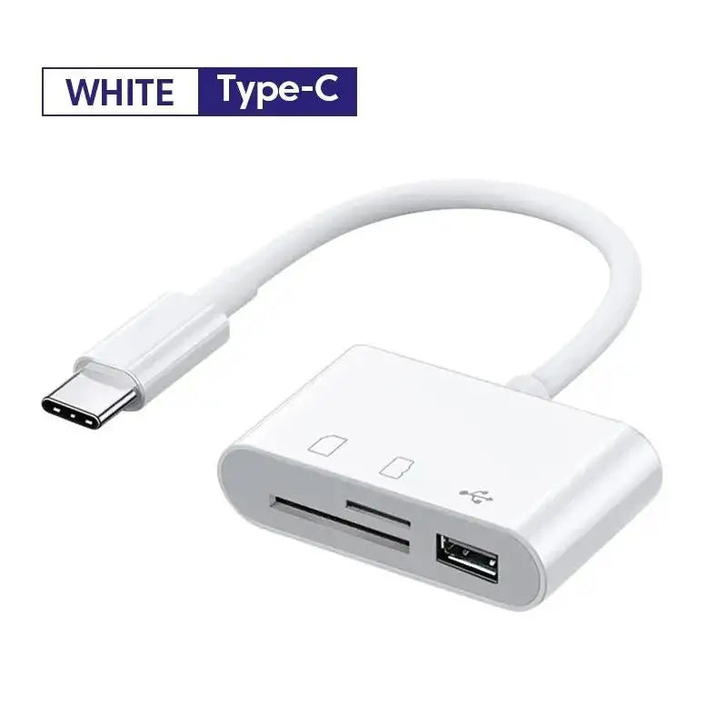 Fro 3 In 1 Typ-C Adapter TF SD Memory Card Reader OTG USB C USB2.0