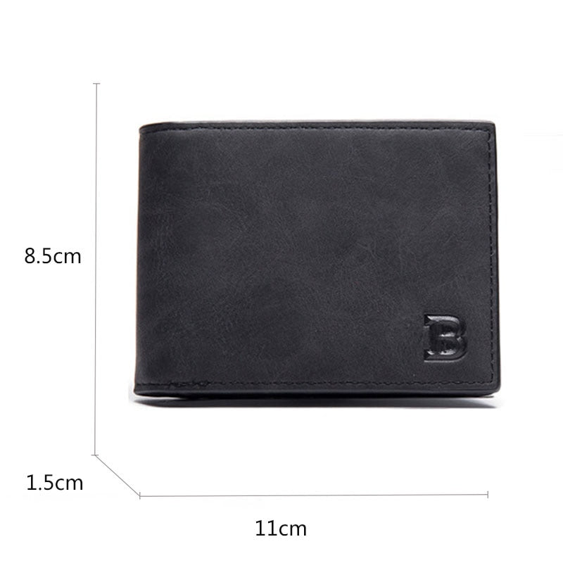 New Short Men Wallets Free Name Engraving Slim Card Holder Male Wallet